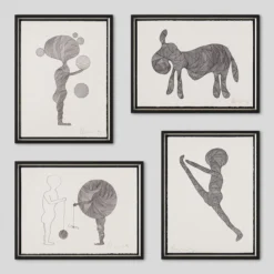 Born On A Rainy Day 2023 - Framed Set Of Four