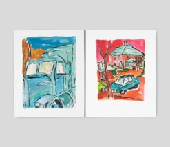 Art Prints Shop 22 The Drawn Blank Series (2021) Unframed Set Of Two