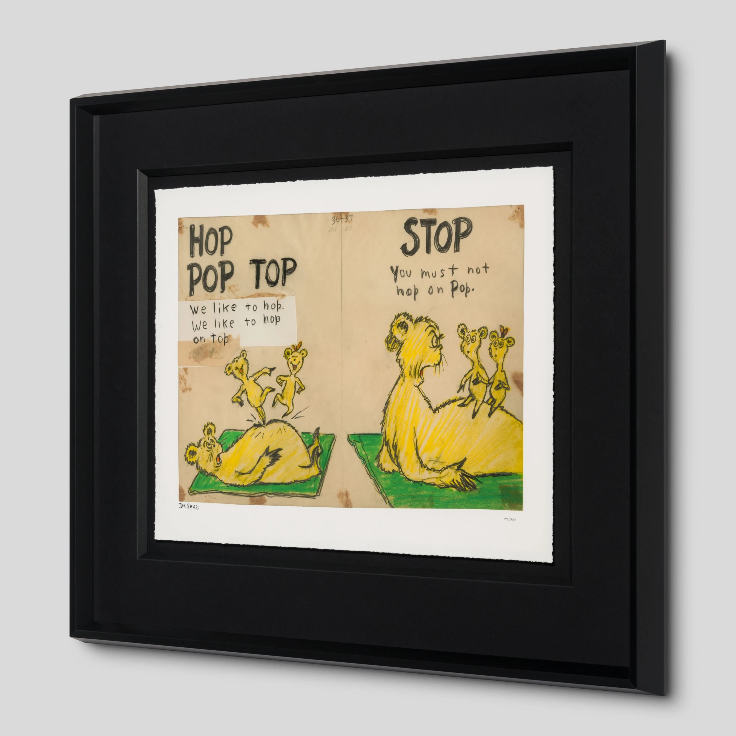 Dr. Seuss Hop Pop Top - Diptych 2 Dr. Seuss Hop Pop Top - Diptych - Image 2