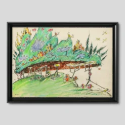 Dr. Seuss Kid, You’ll Move Mountains - Concept Drawing